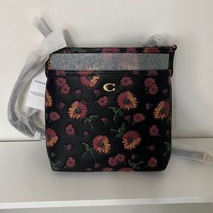 COACH Kitt Messenger Crossbody with Floral Print